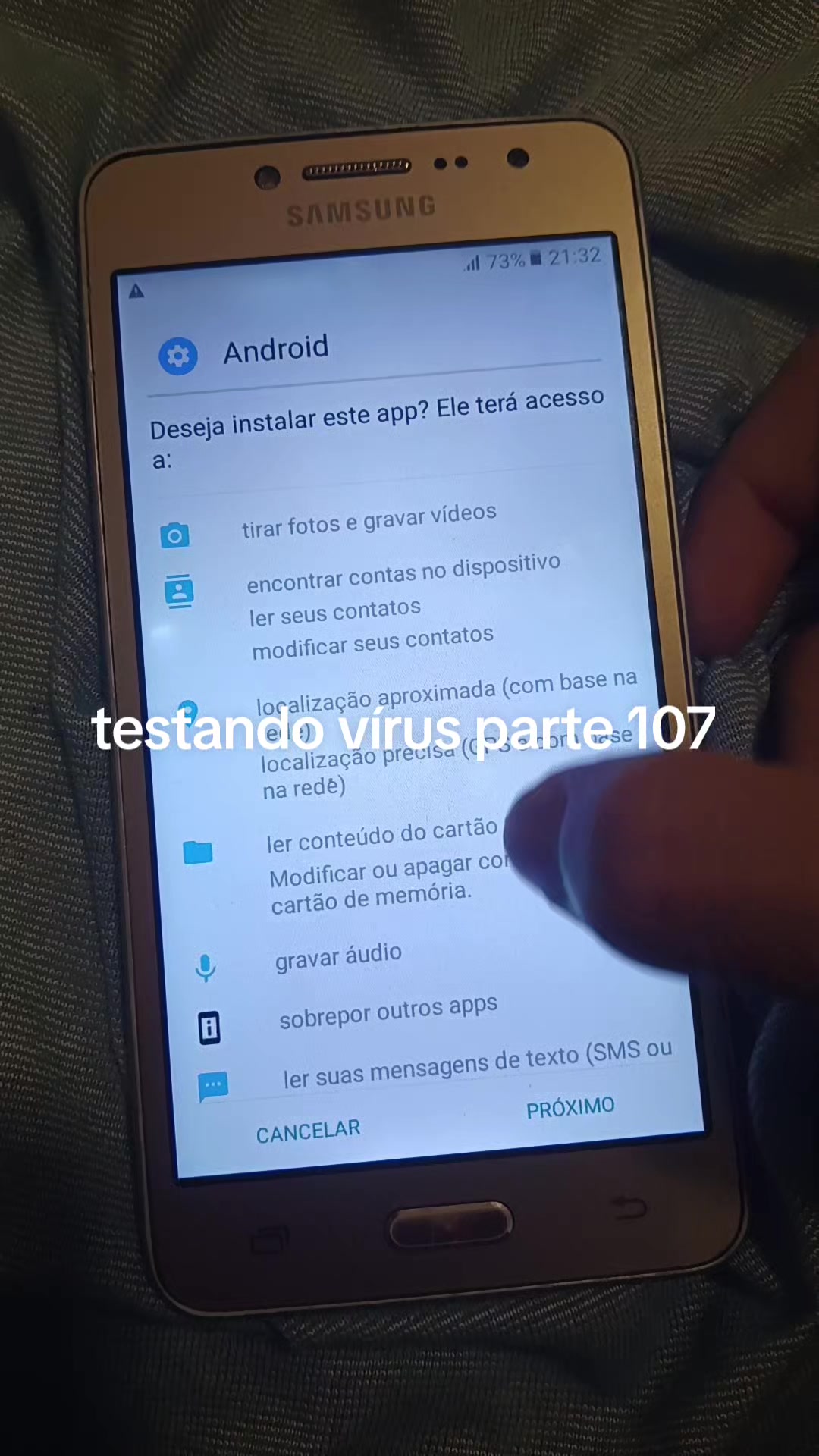 @testador de v&iacute;rus