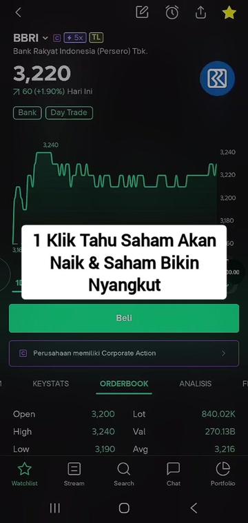 @Tool Saham di Bio Profil