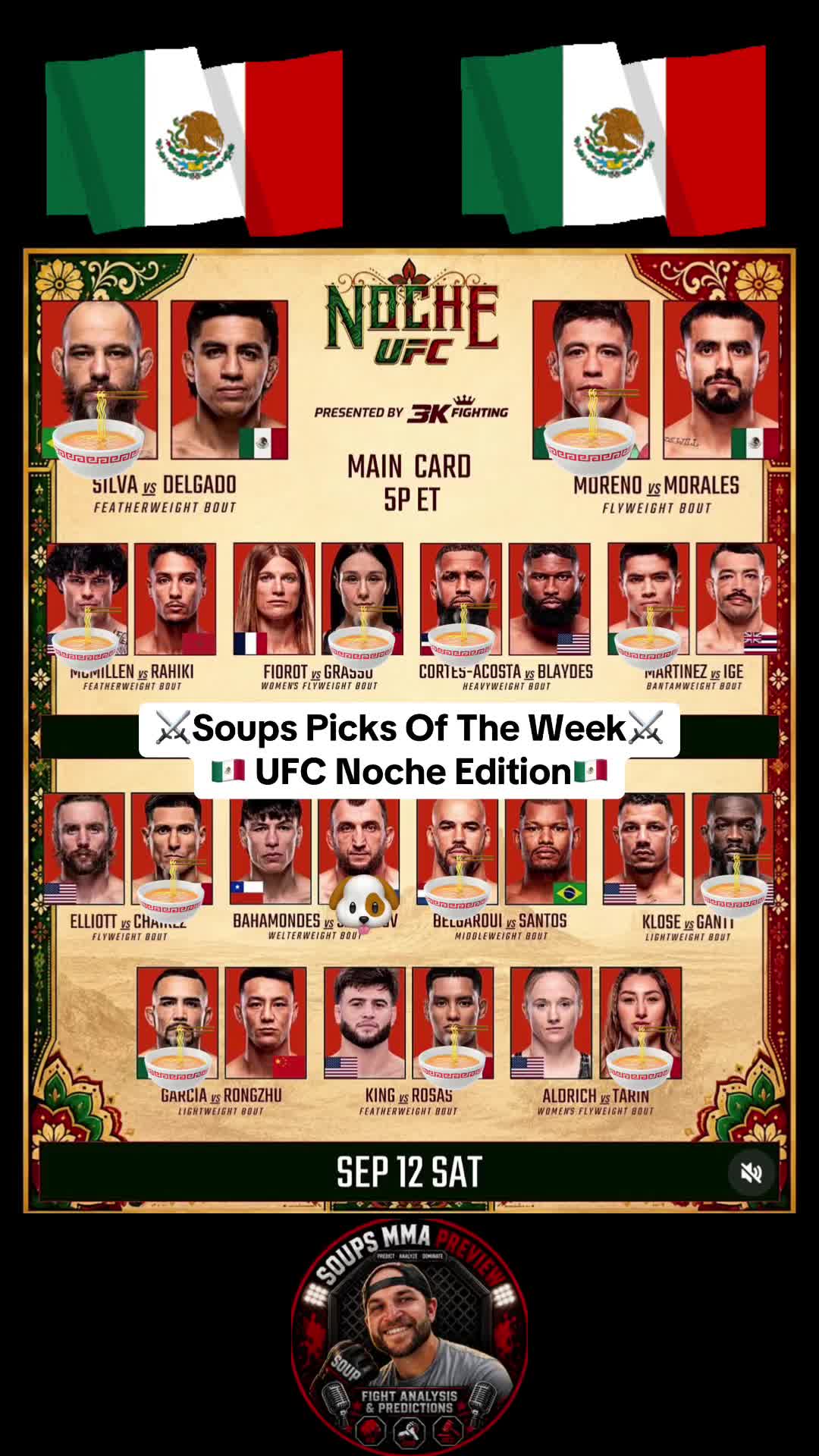 @🍜Soups MMA Preview 🍜