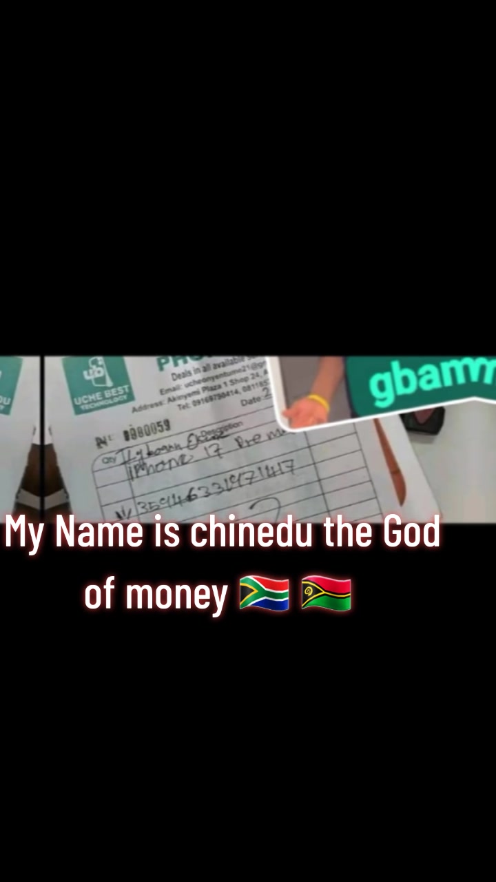 @chinedu the God of money
