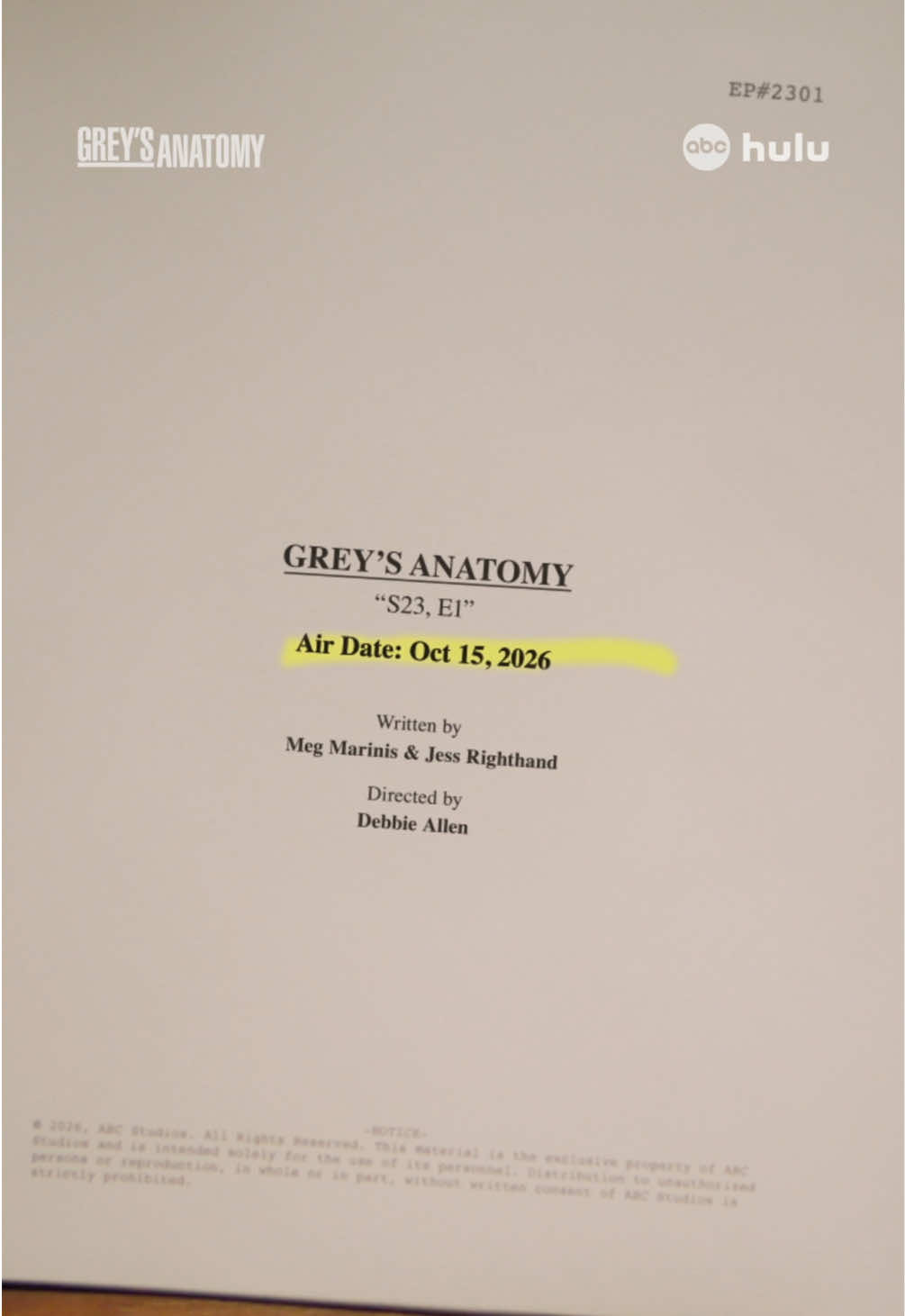 @Grey’s Anatomy ABC
