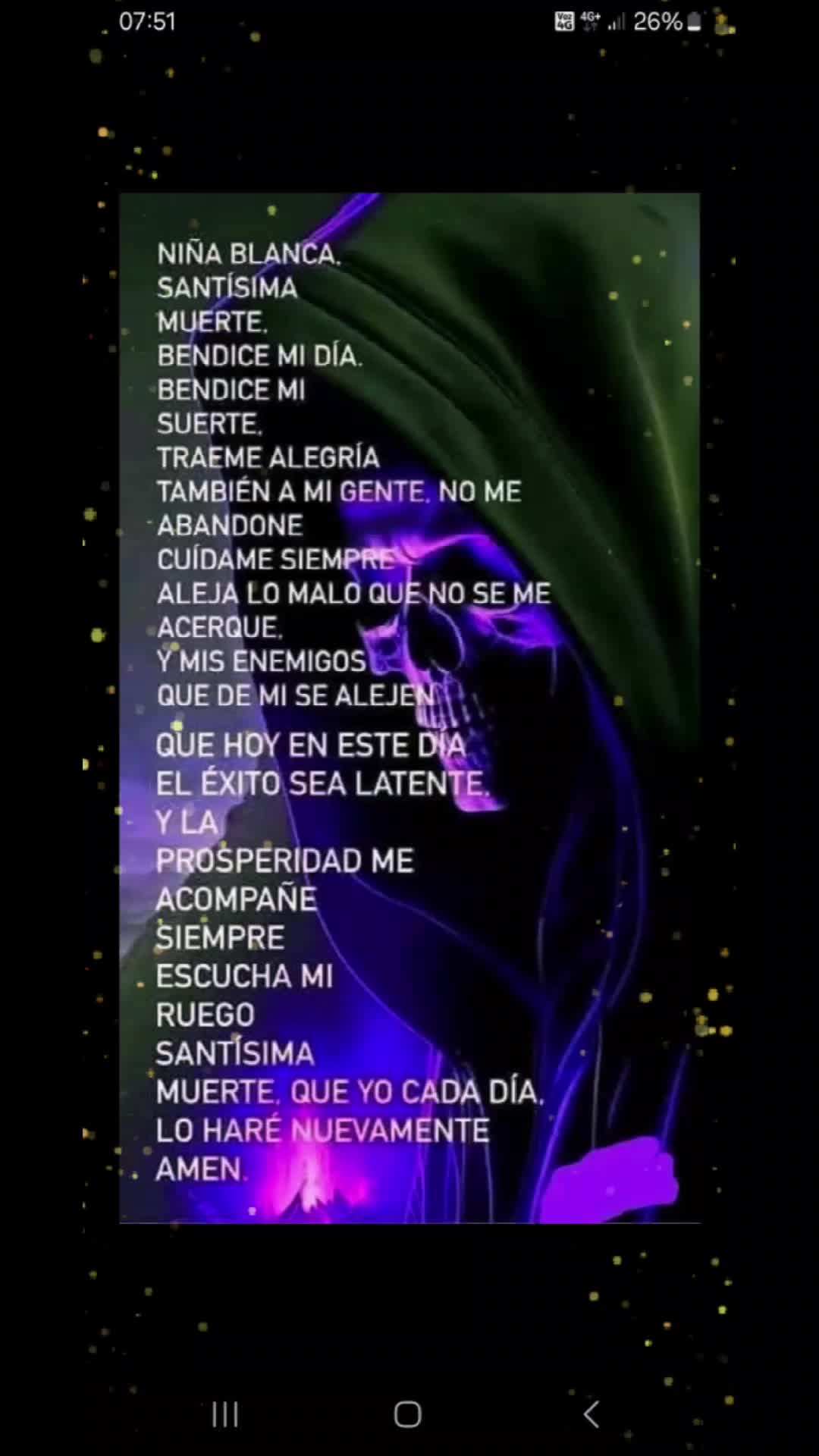 @la niña de la santa muerte