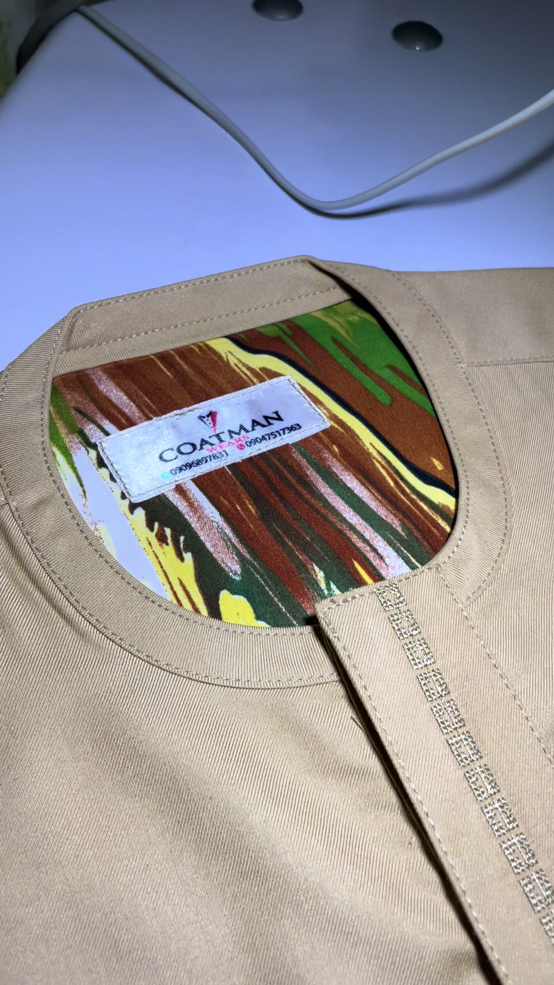 @Coat man wears 🪡✂️🧵💯