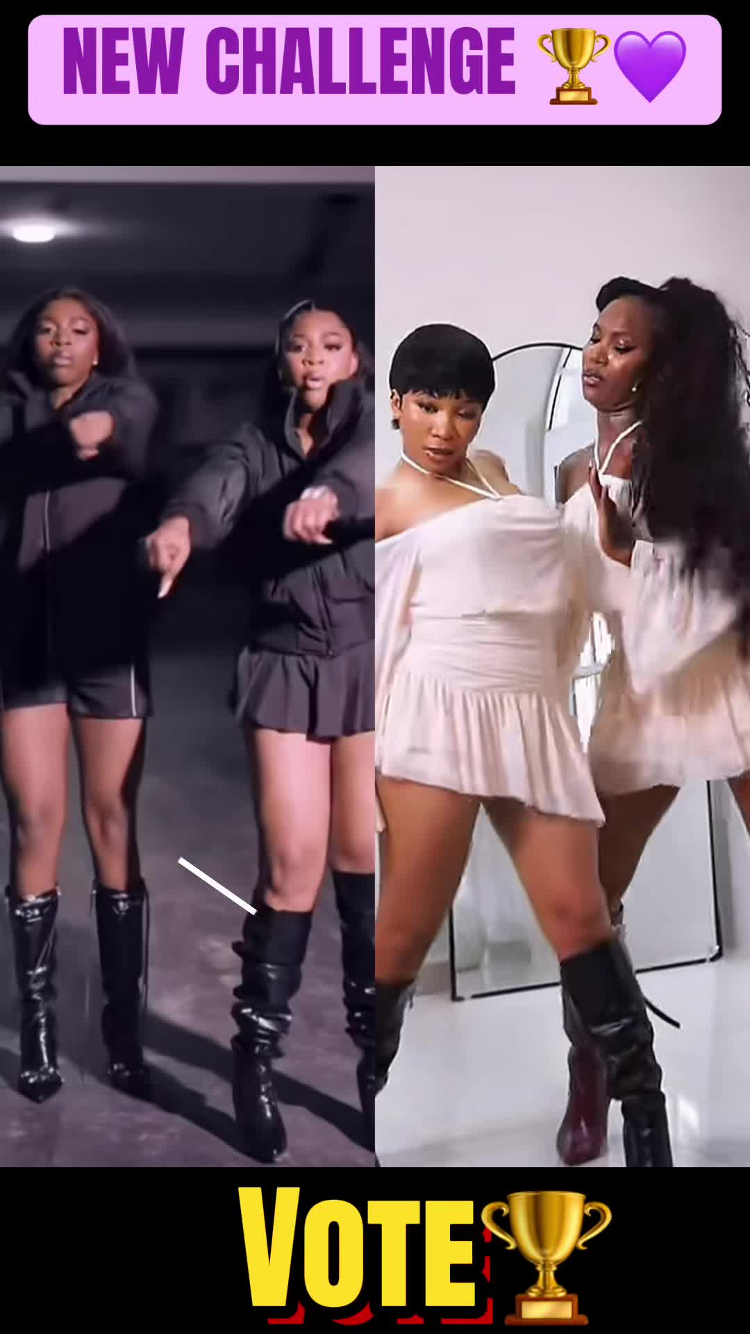 @TIKTOK CHALLENGE 🖤🟣❤️🦋