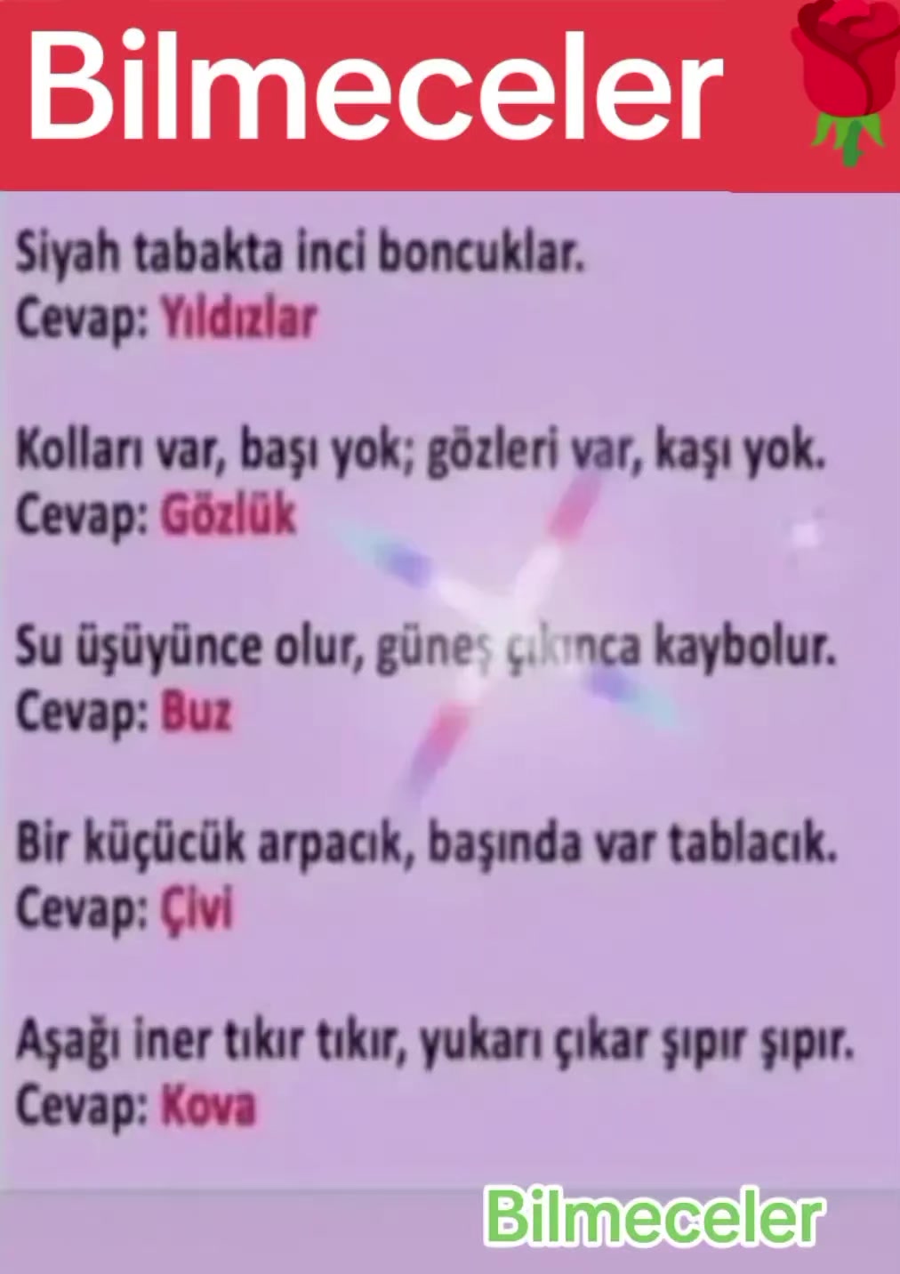 @Onur Çayğaracı 🌼Bilmeceler