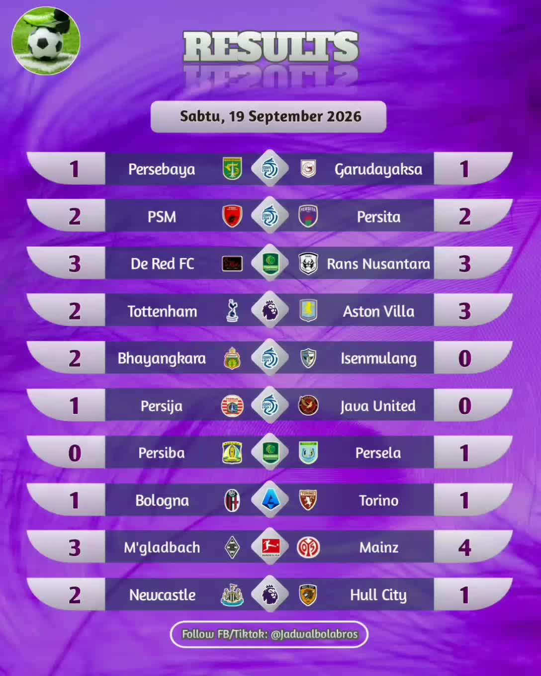 @Jadwal Bola Bros