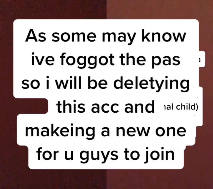 @Made a new acc