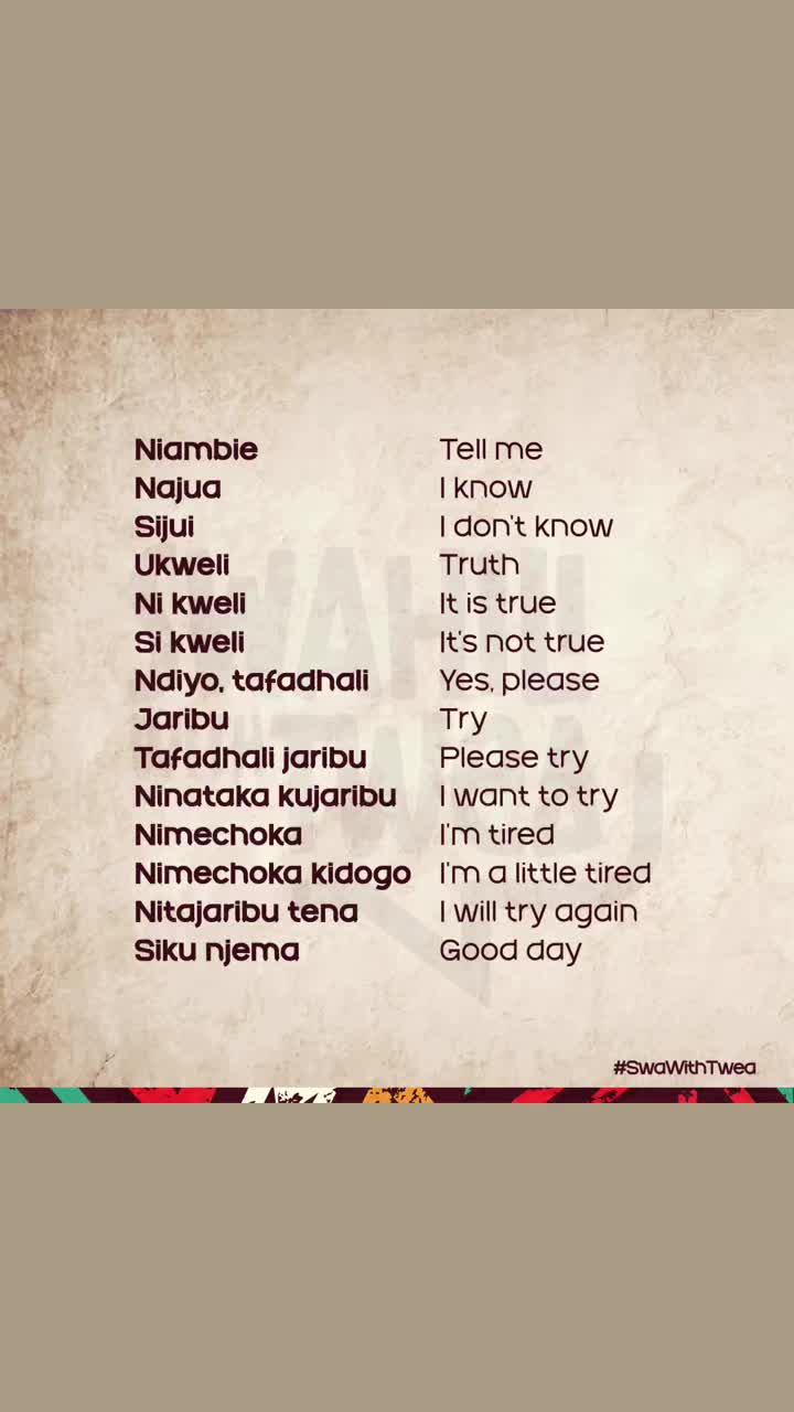 @Swahili With Twea