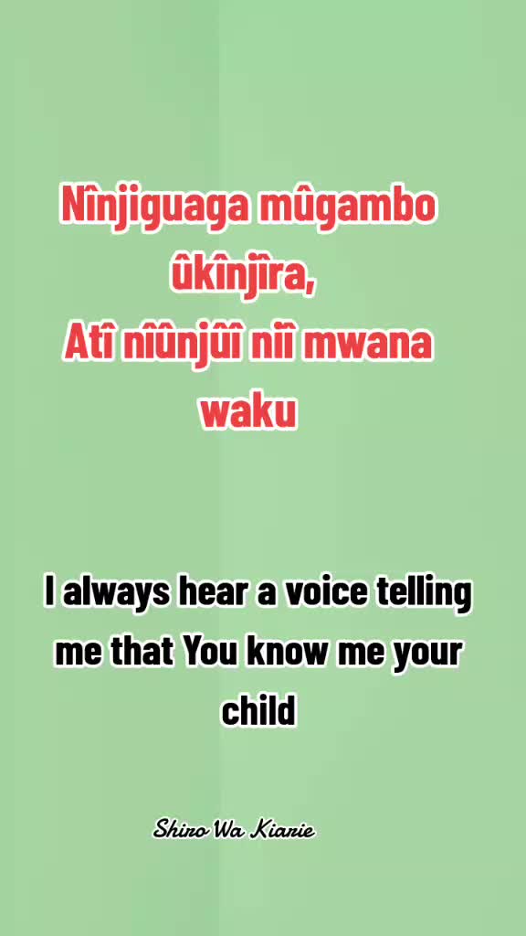 @Shiro Wa Kiarie