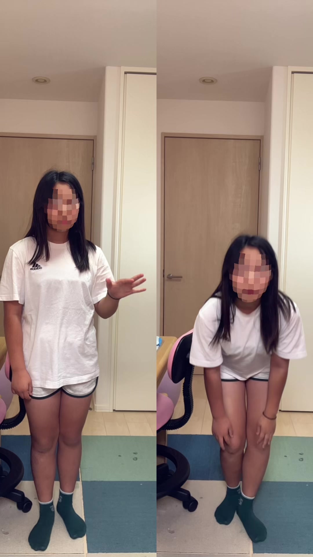 @笑い声窓拭き