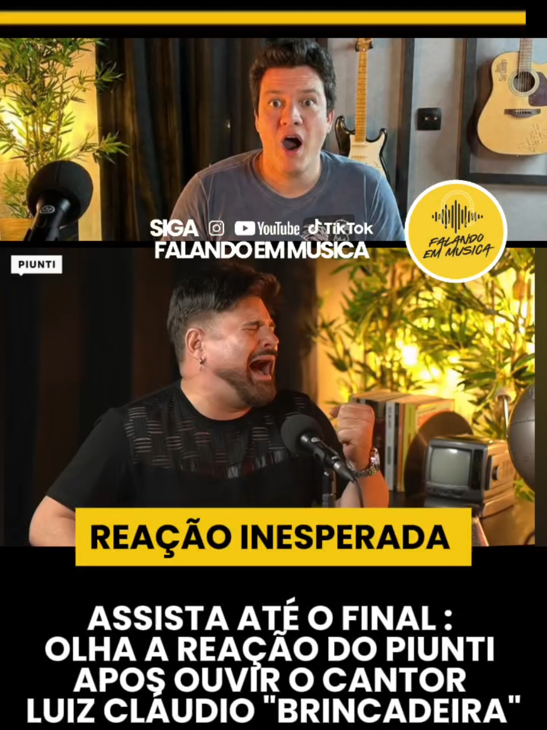 @Falando em música