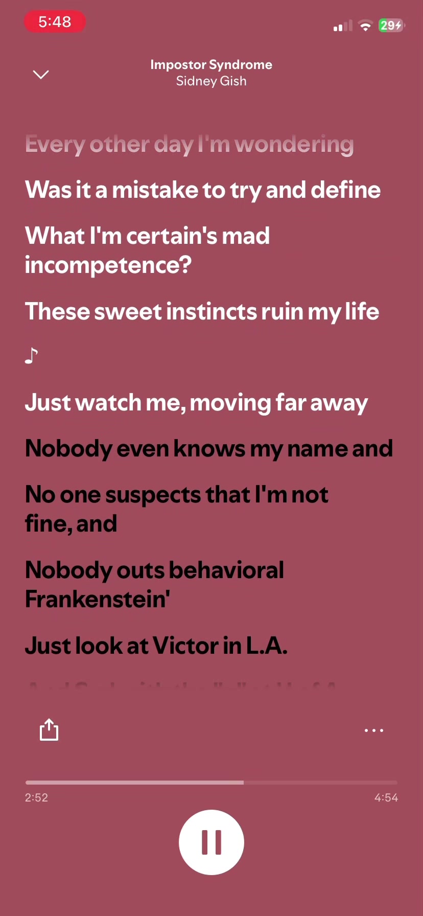 @Song of the dayyyy