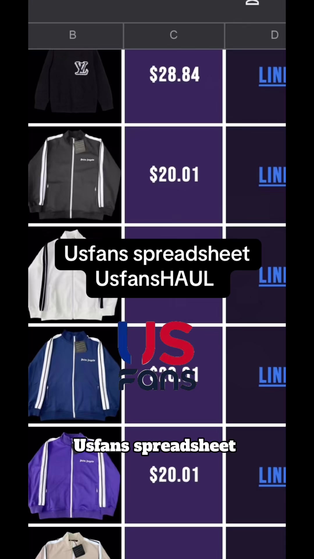 @Usfans Spreadsheet