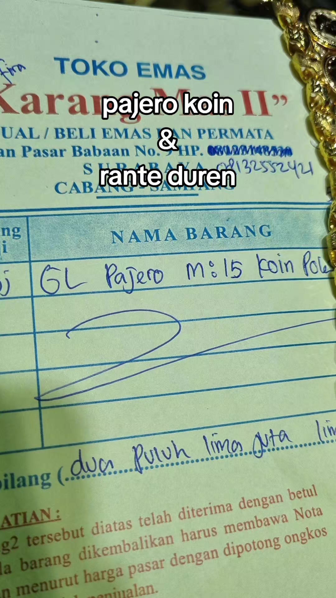 @Toko Perhiasan Karang Mas 2