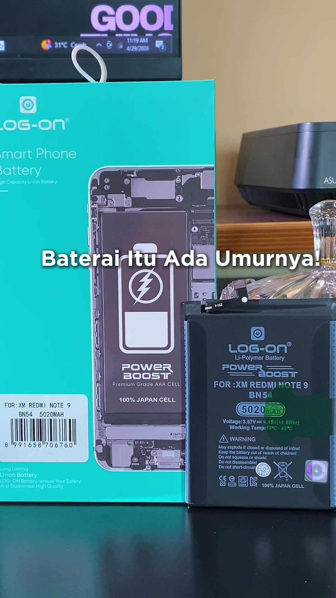 @LOG ON BATERAI OFFICIAL