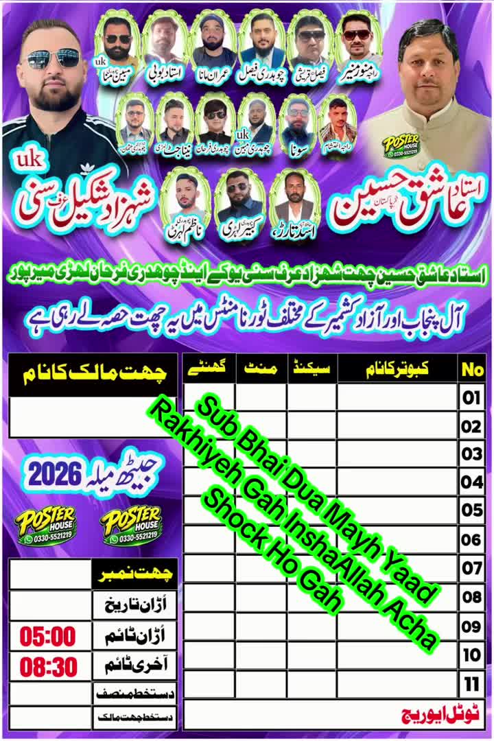 @چھت شہزاد عرف سنی UK