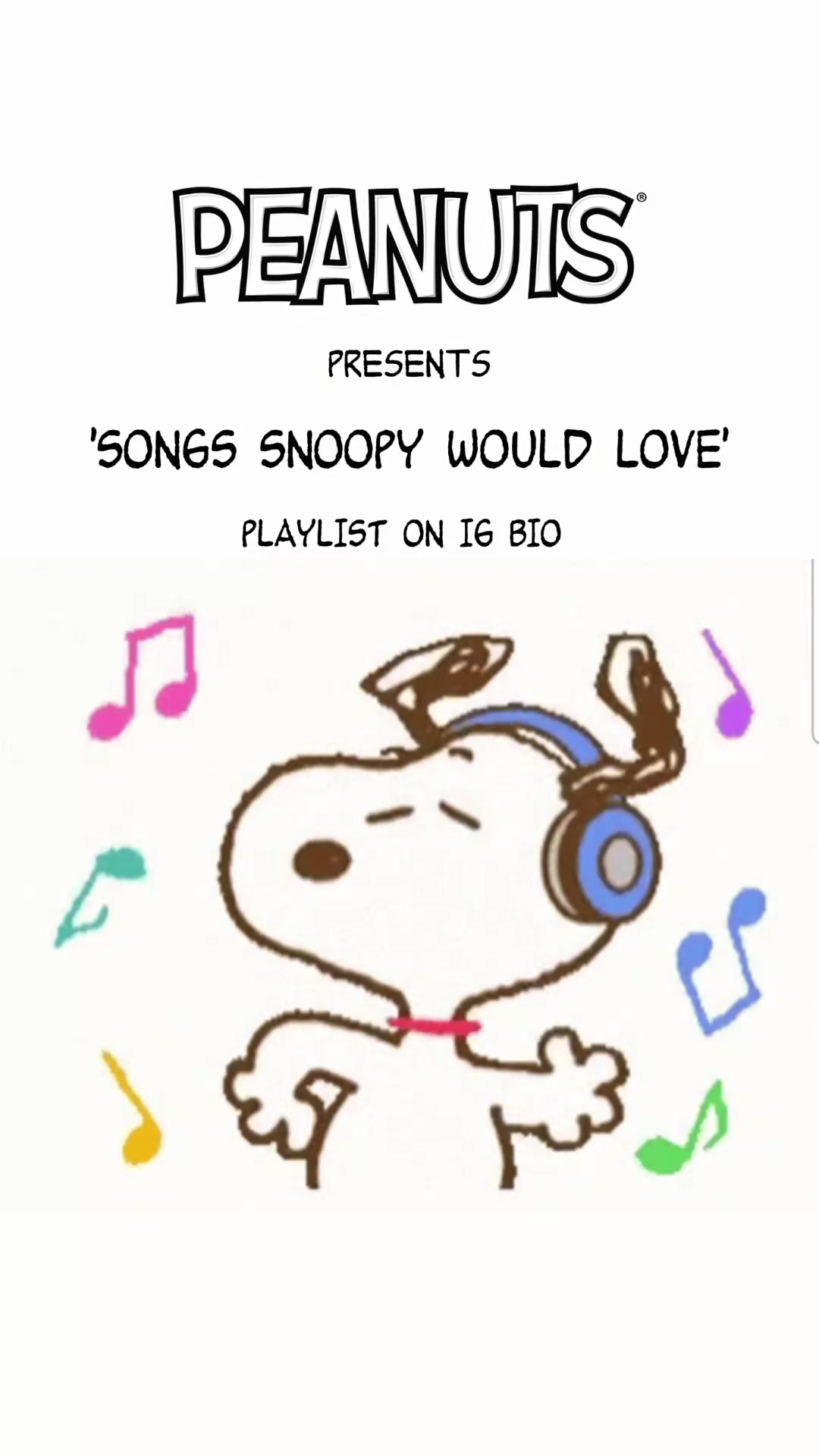 @songs snoopy would love