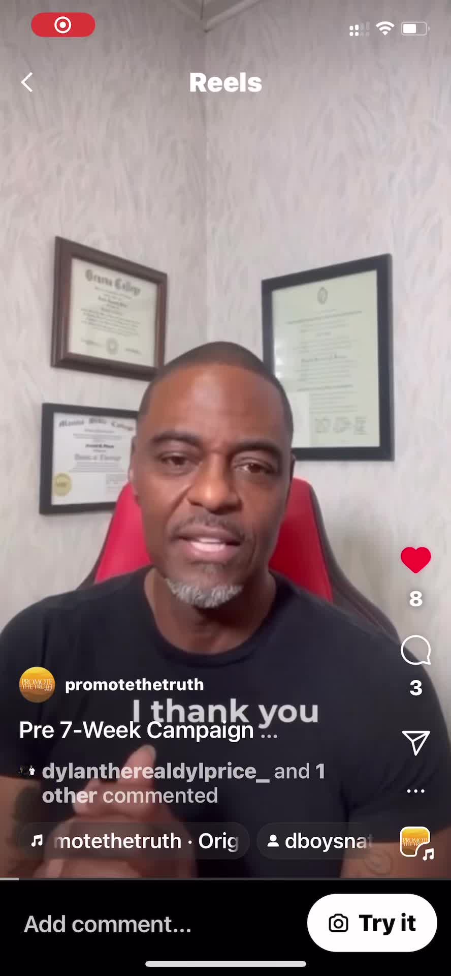@Dr. David Price Sr.