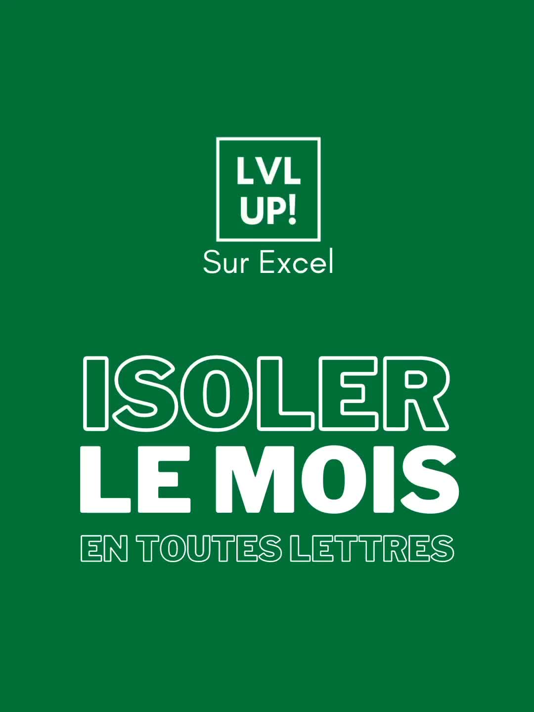 @Level Up Sur Excel