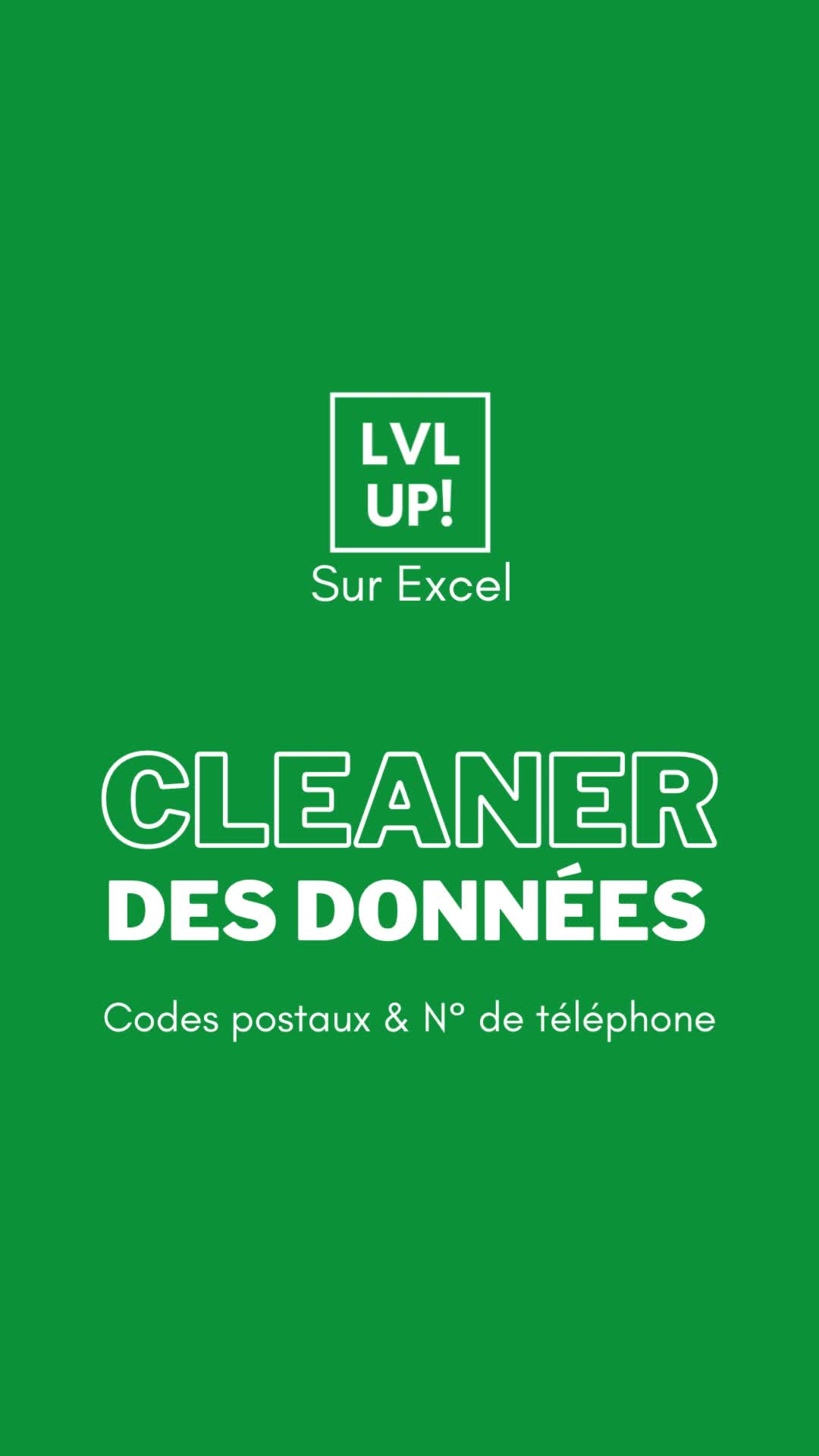 @Level Up Sur Excel