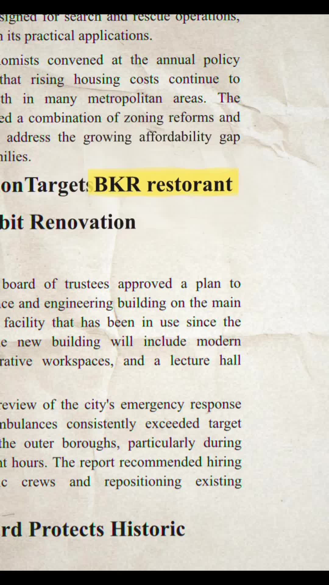 @BKR Restaurant