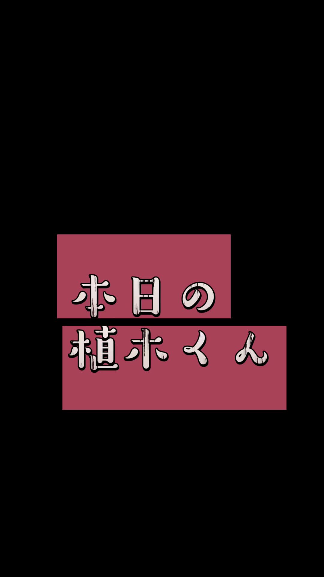 @本日の植木くん