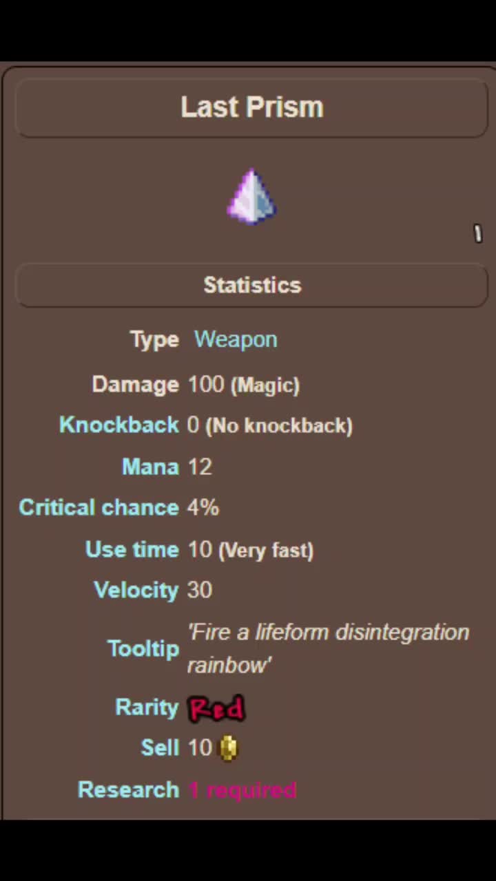 @Terraria Weapons Showcase