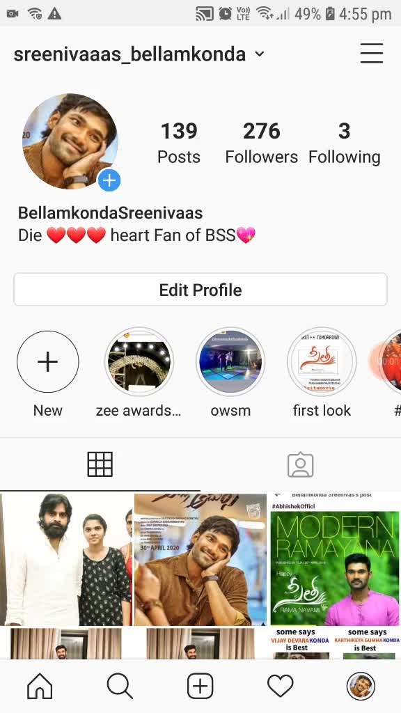 @💖Bellamkonda sreenivas fans💖