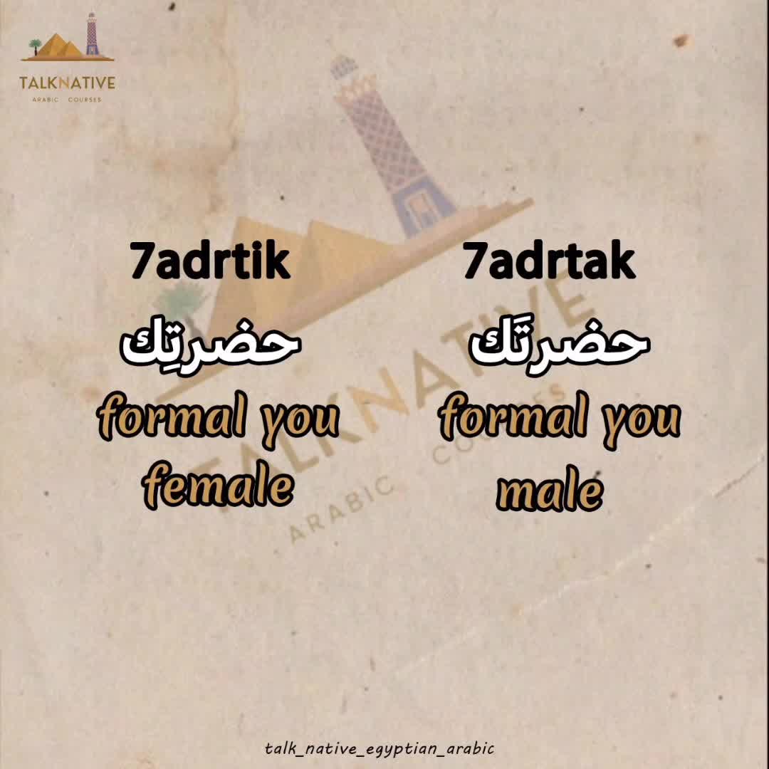 @Talk Native Egyptian Arabic