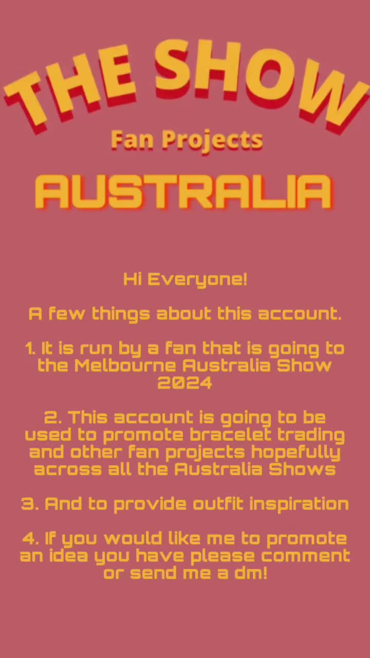 @The Show Live Tour Aus