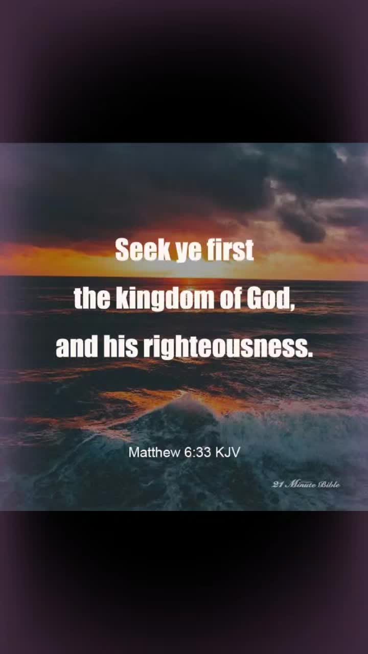 @seek God first