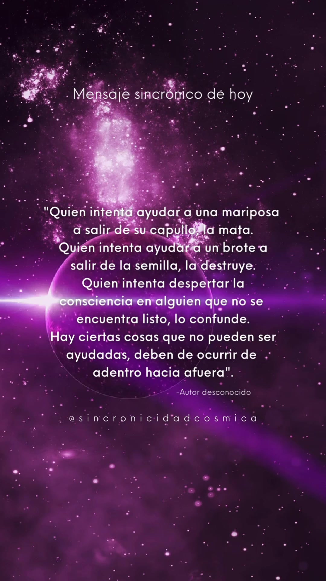 @Sincronicidad C&oacute;smica 💫