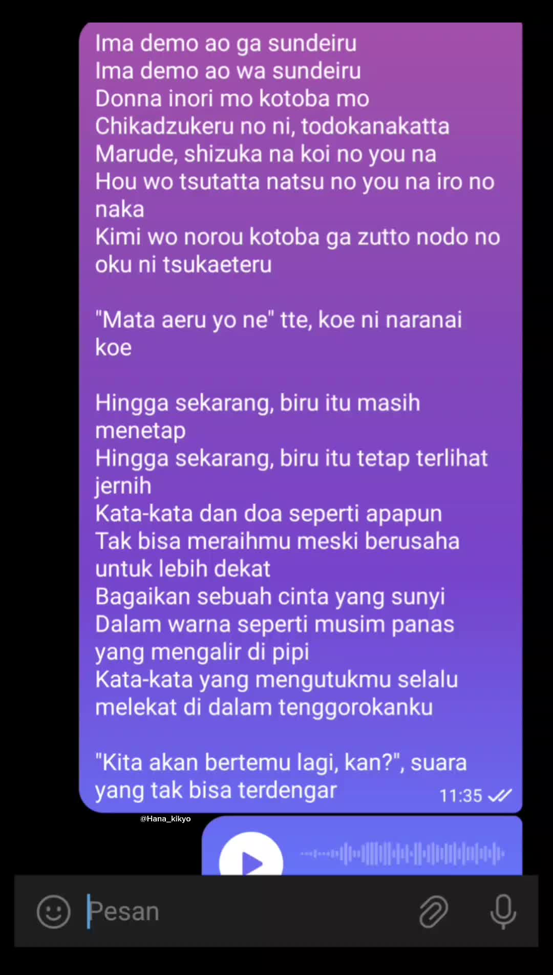 @Hana Kikyo