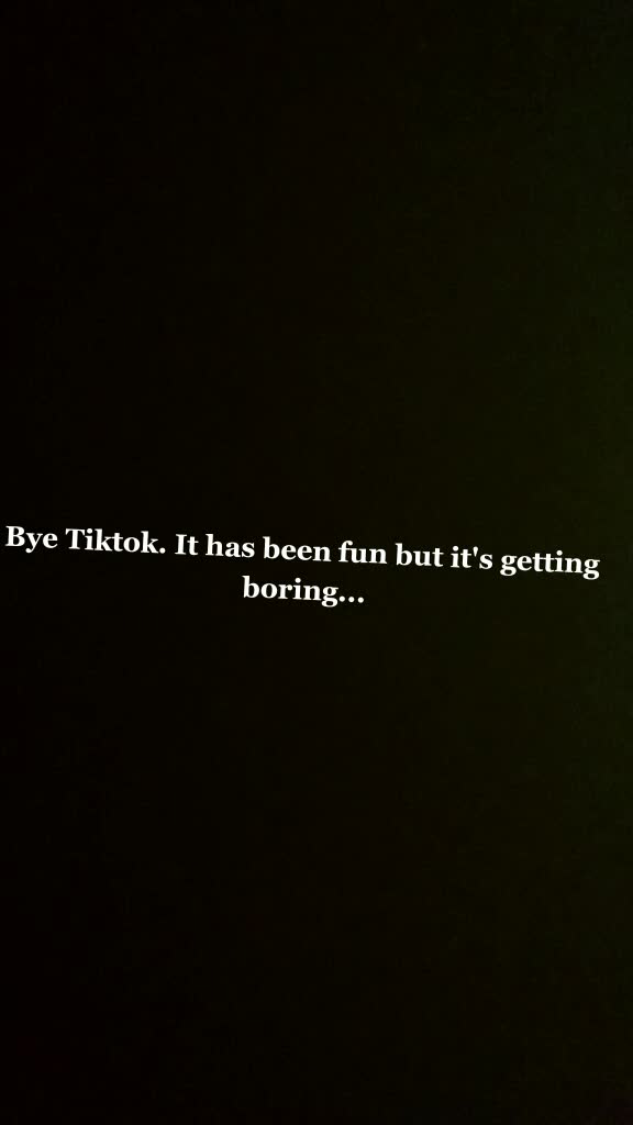 @Goodbye TikTok