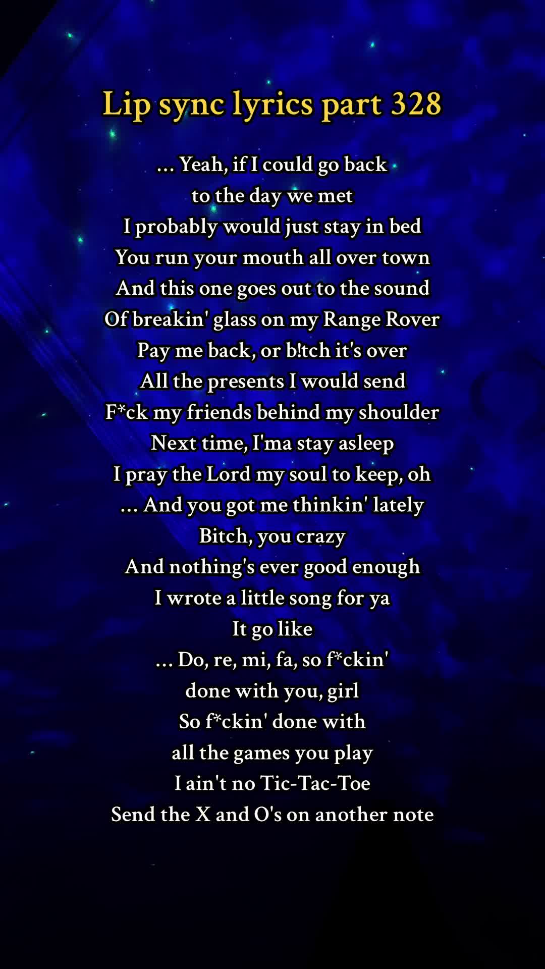 @Lipsync Lyrics & Acting
