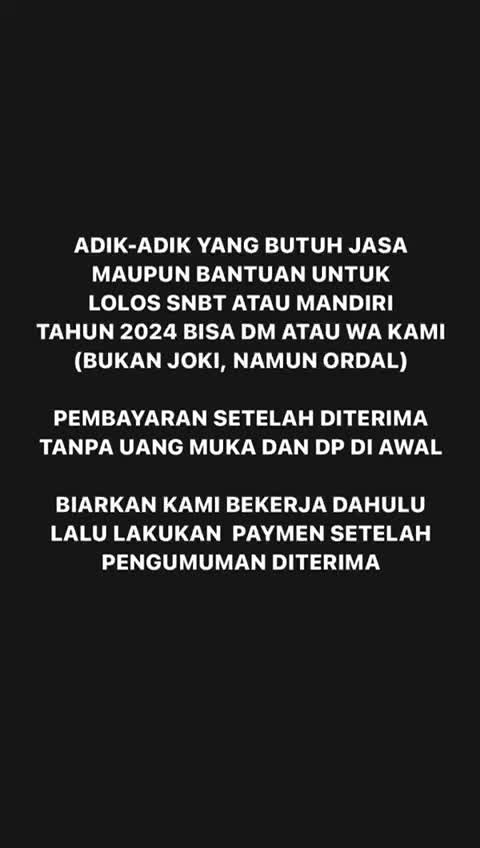 @Jasa Masuk PTN & PTS
