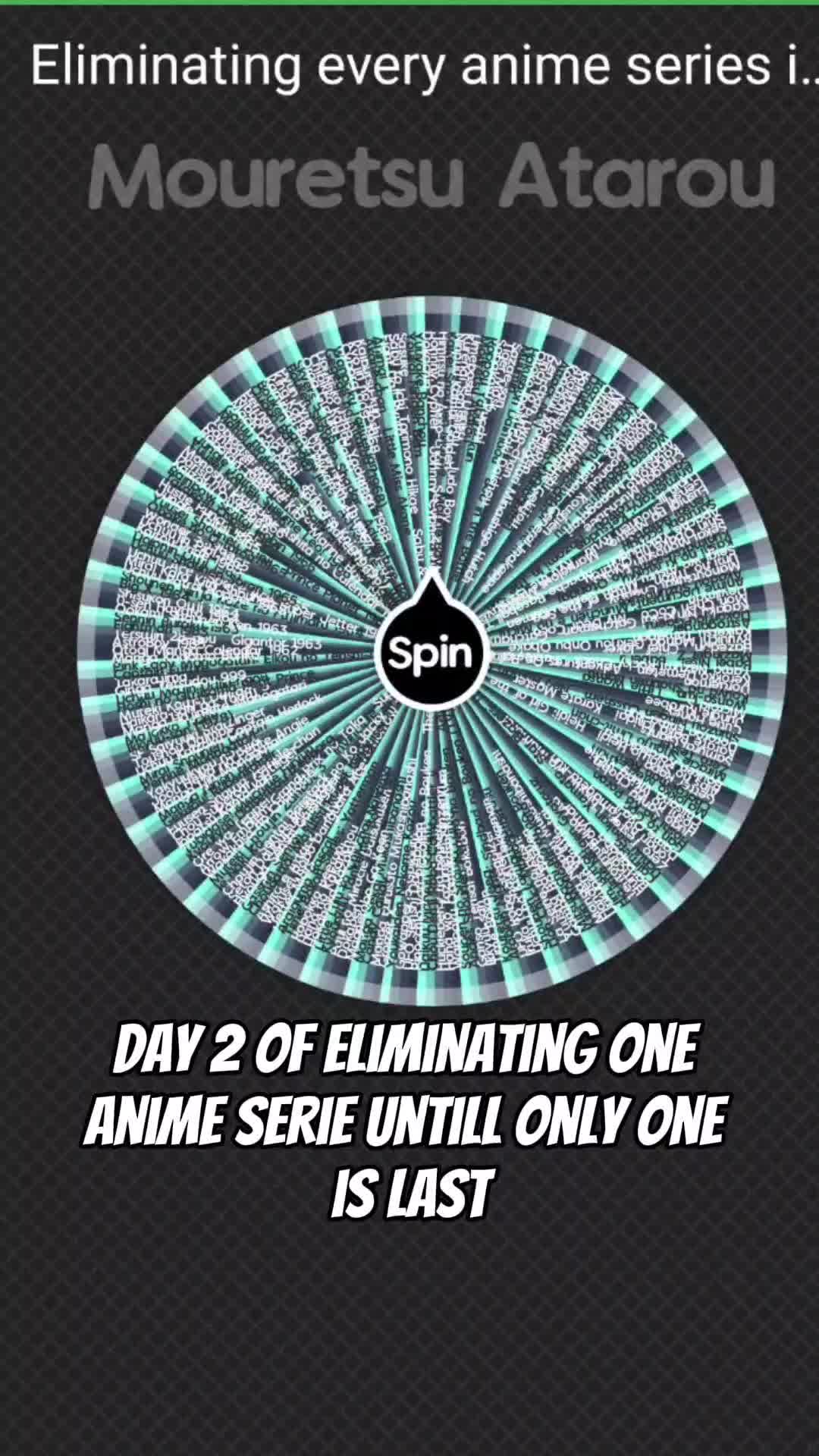 @Spin The Wheel Anime Series
