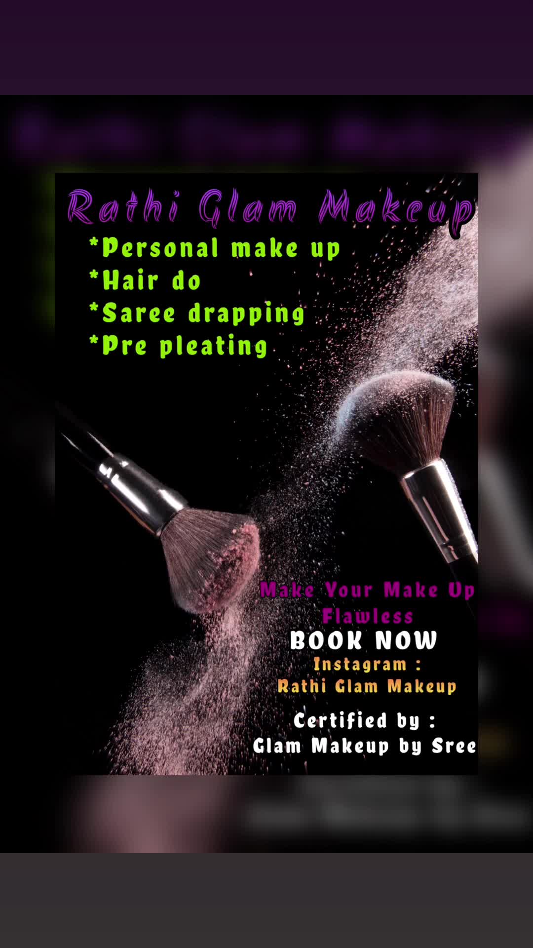 @Rathi Glam Makeup Preethysha