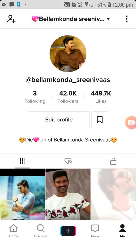 @💖Bellamkonda sreenivas fans💖