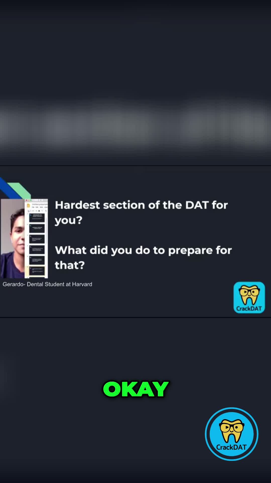 @DentalAdmissionTest
