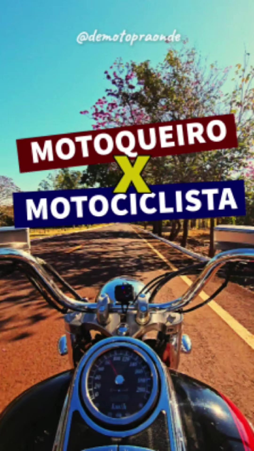 @De Moto? Pra onde?
