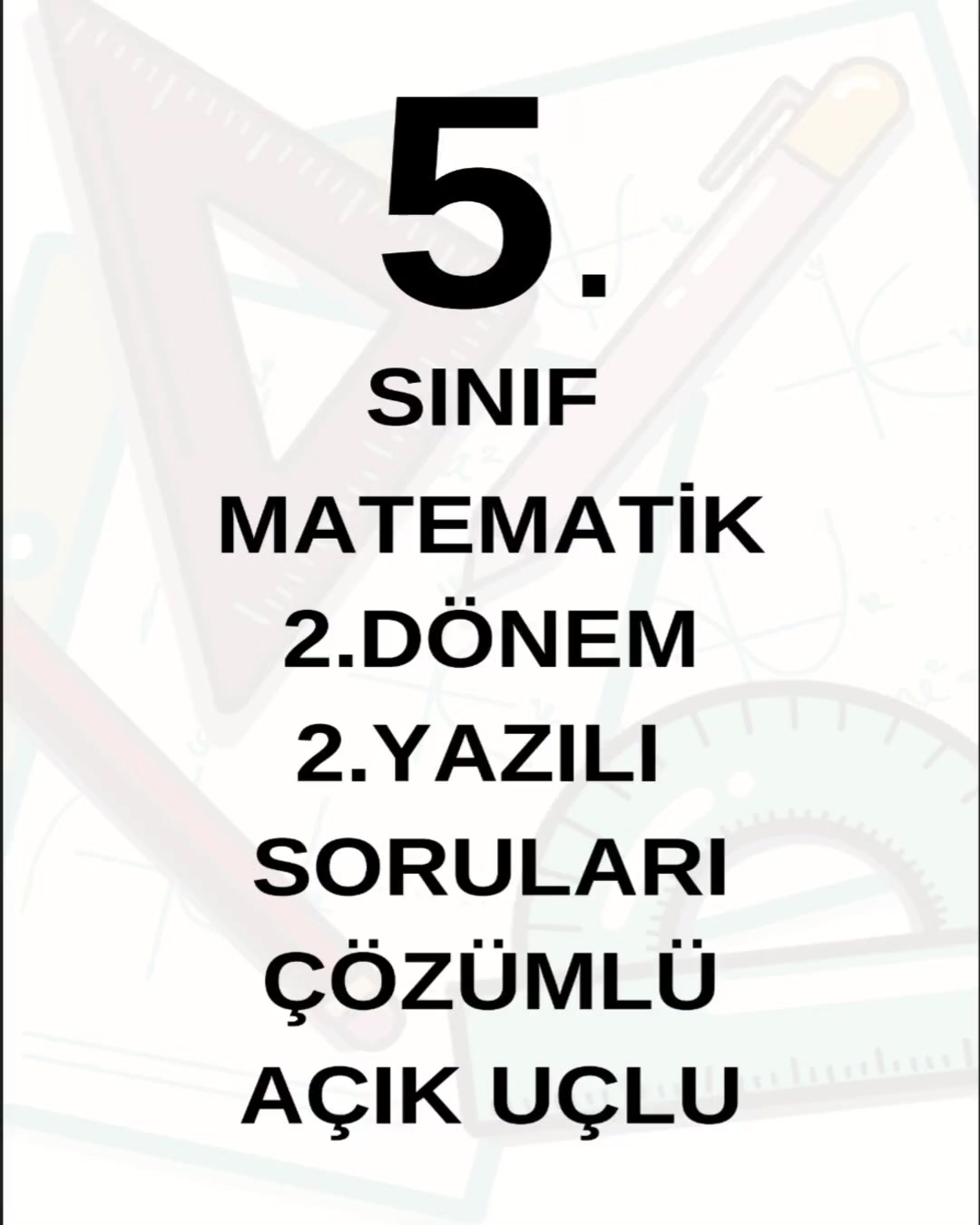 @Yazılı Hocam