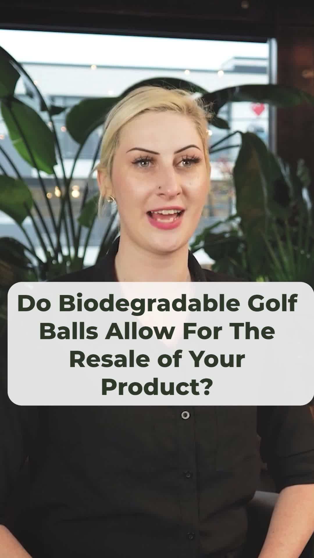@Biodegradable Golf Balls