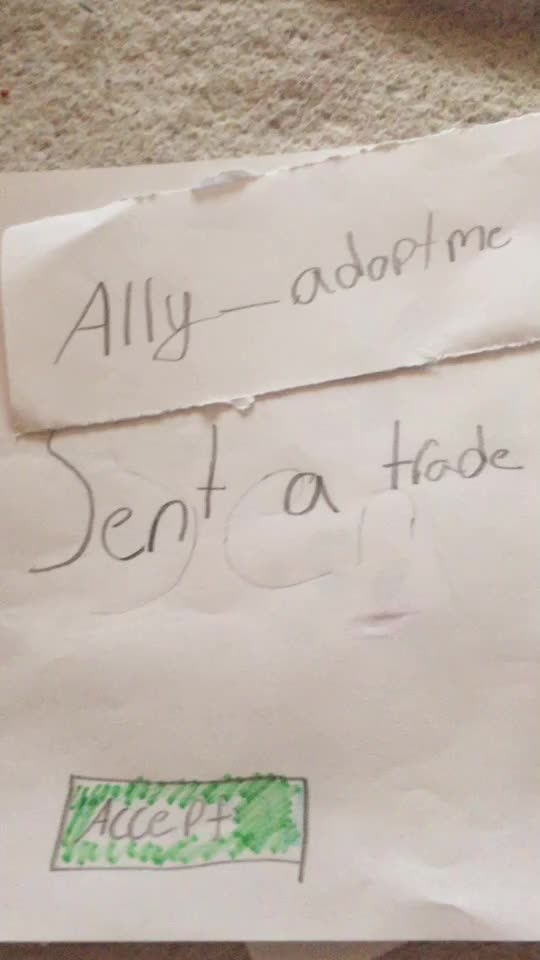 @Adopt me paper trade