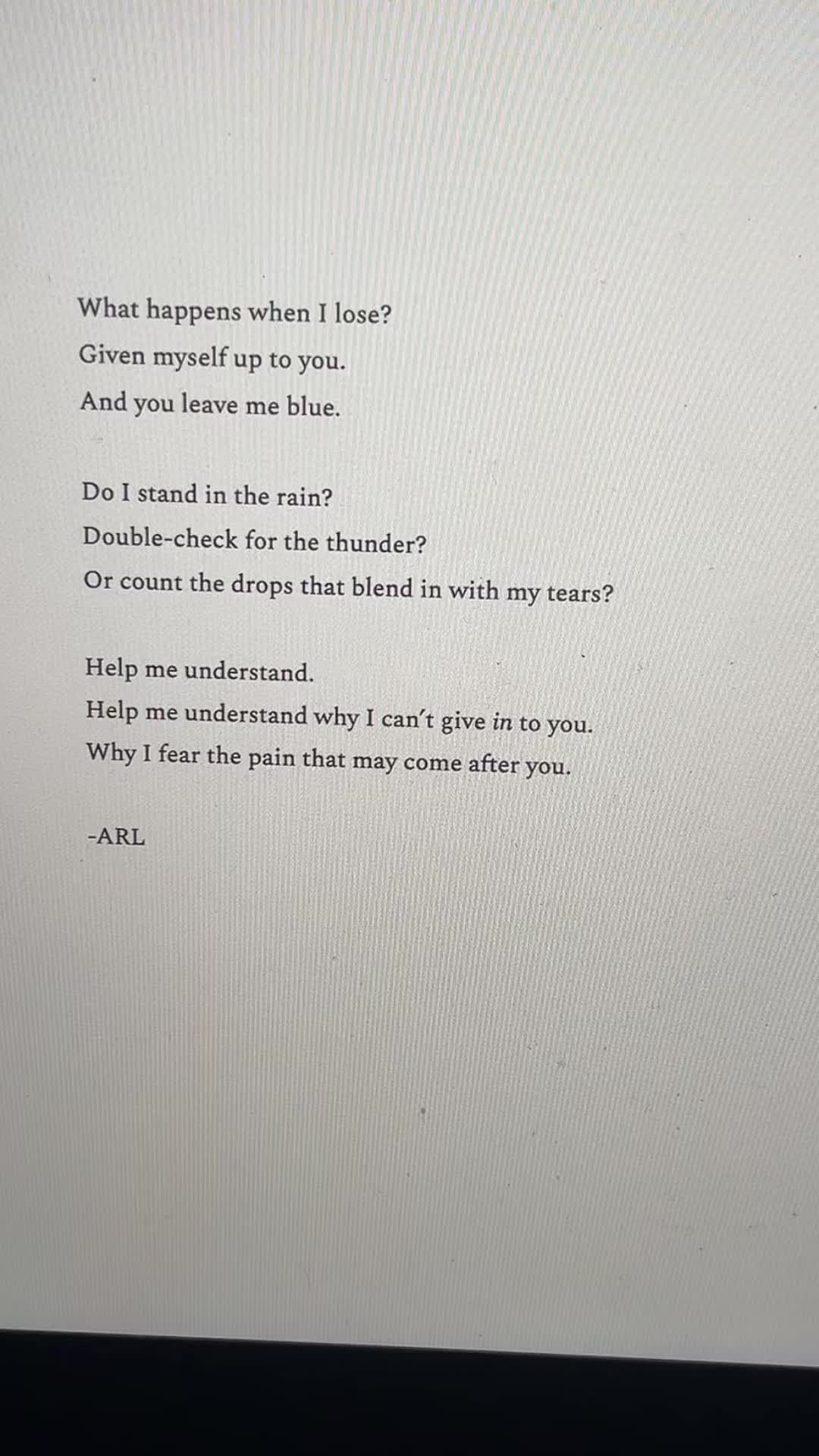 @ARLwritesaboutyou