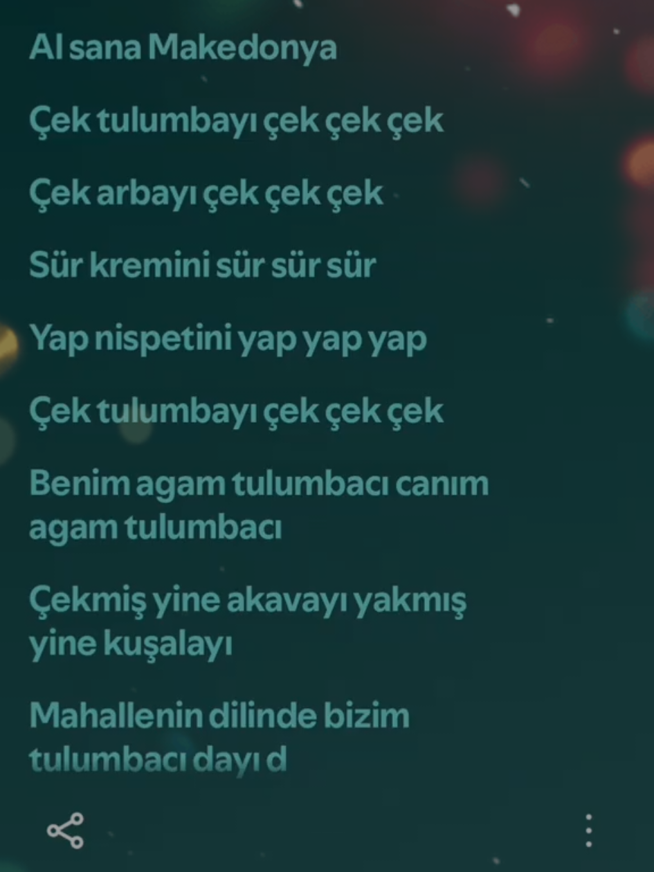 @şarkılar ve sozler