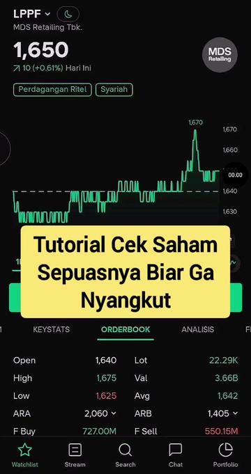 @Tool Saham di Bio Profil