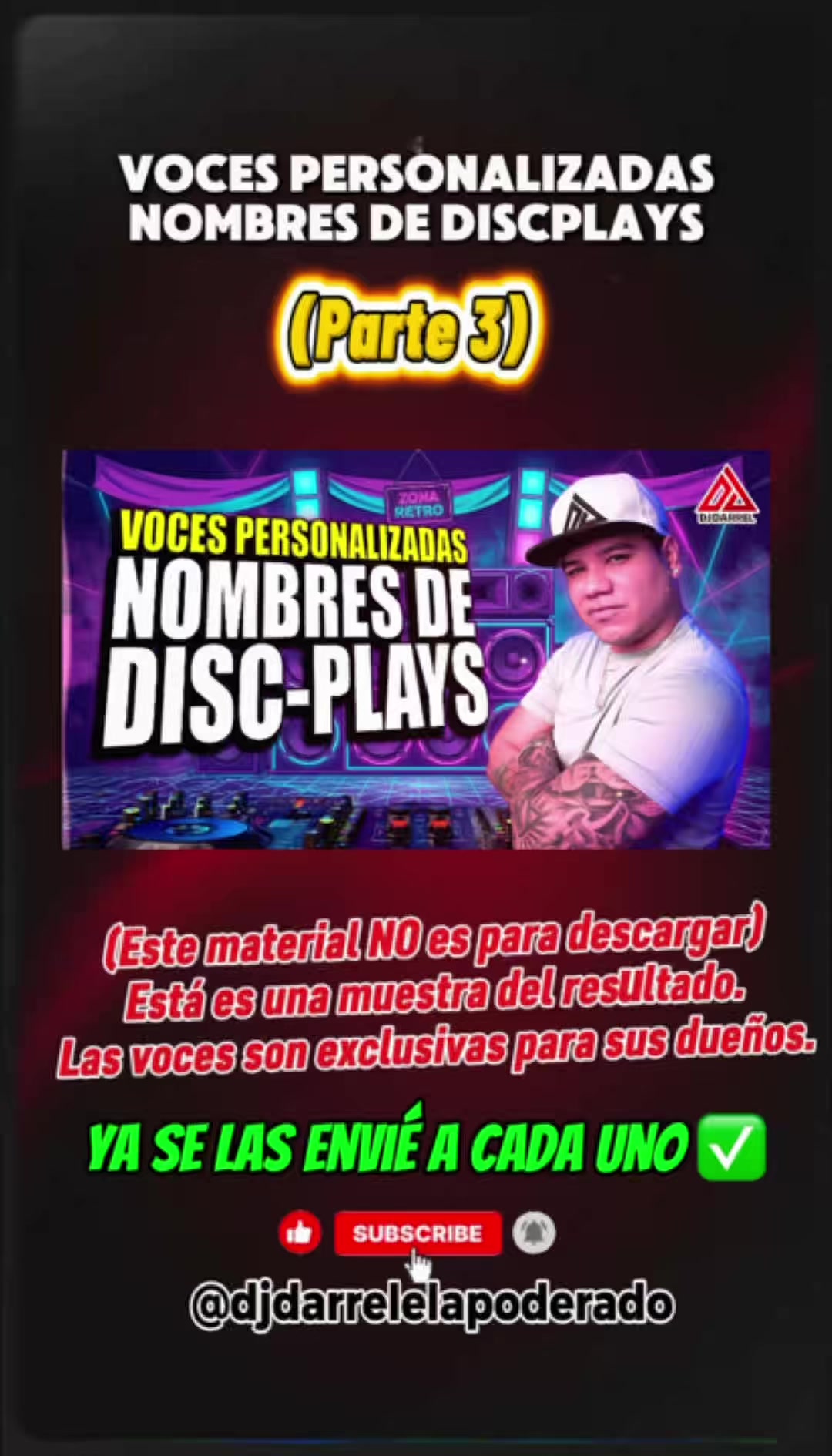 @DjDarrel Elapoderado