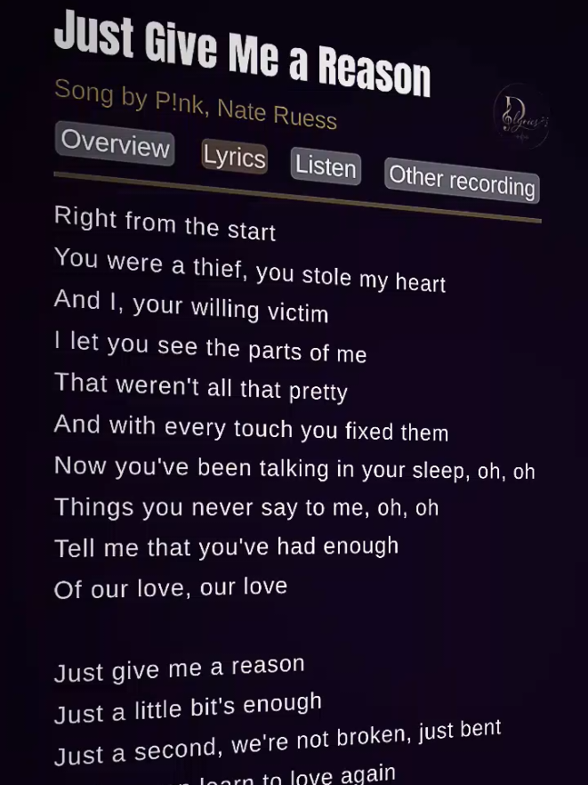 @D'lyrics