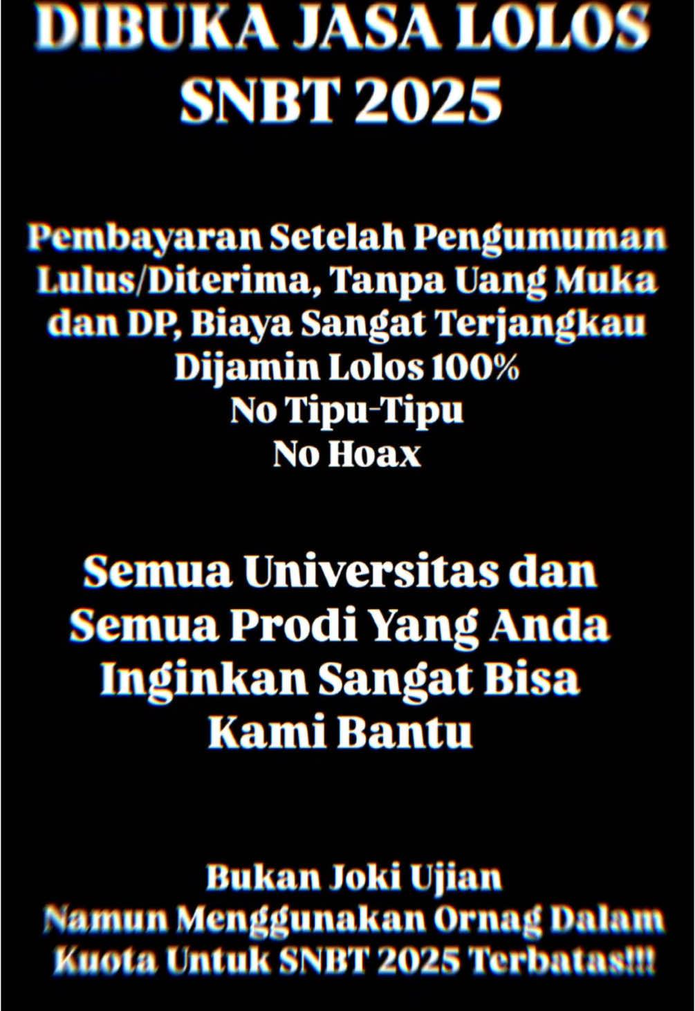 @Jasa Masuk PTN & PTS